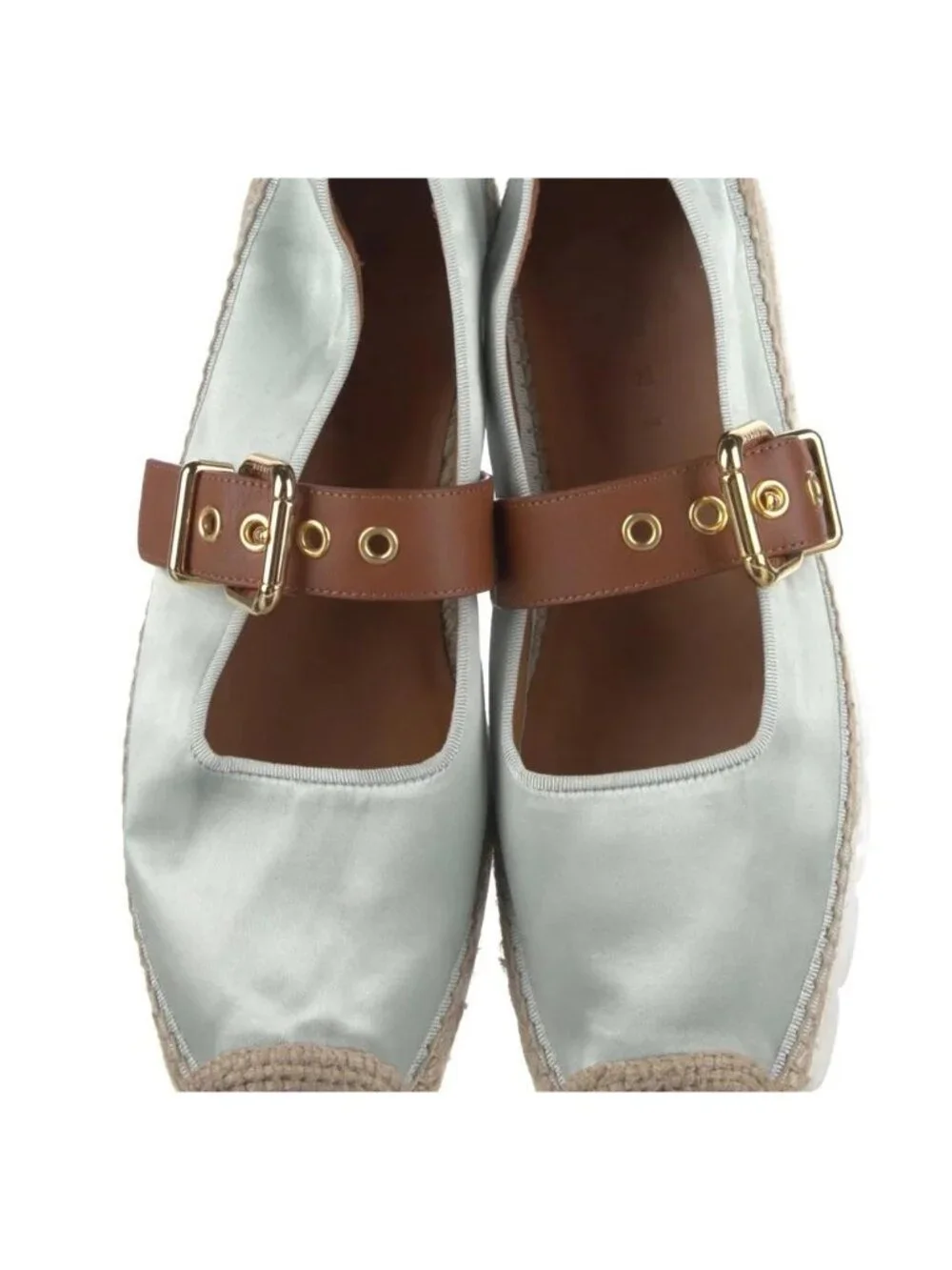Marni  Satin Grosgrain Trim Espadrilles